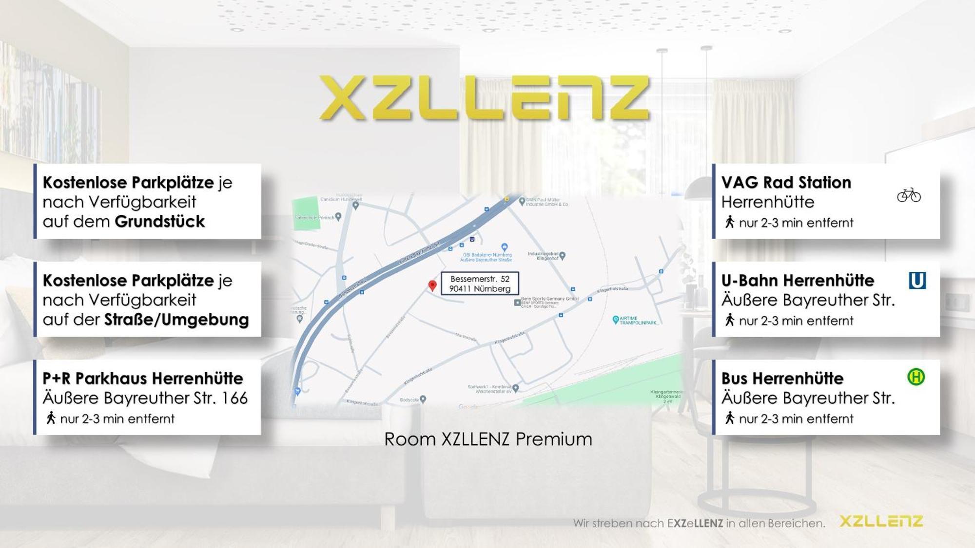 Xzllenz Traum Studio-Apartment, Frei-Parken, U-Bahn, Kueche Nürnberg Exteriör bild